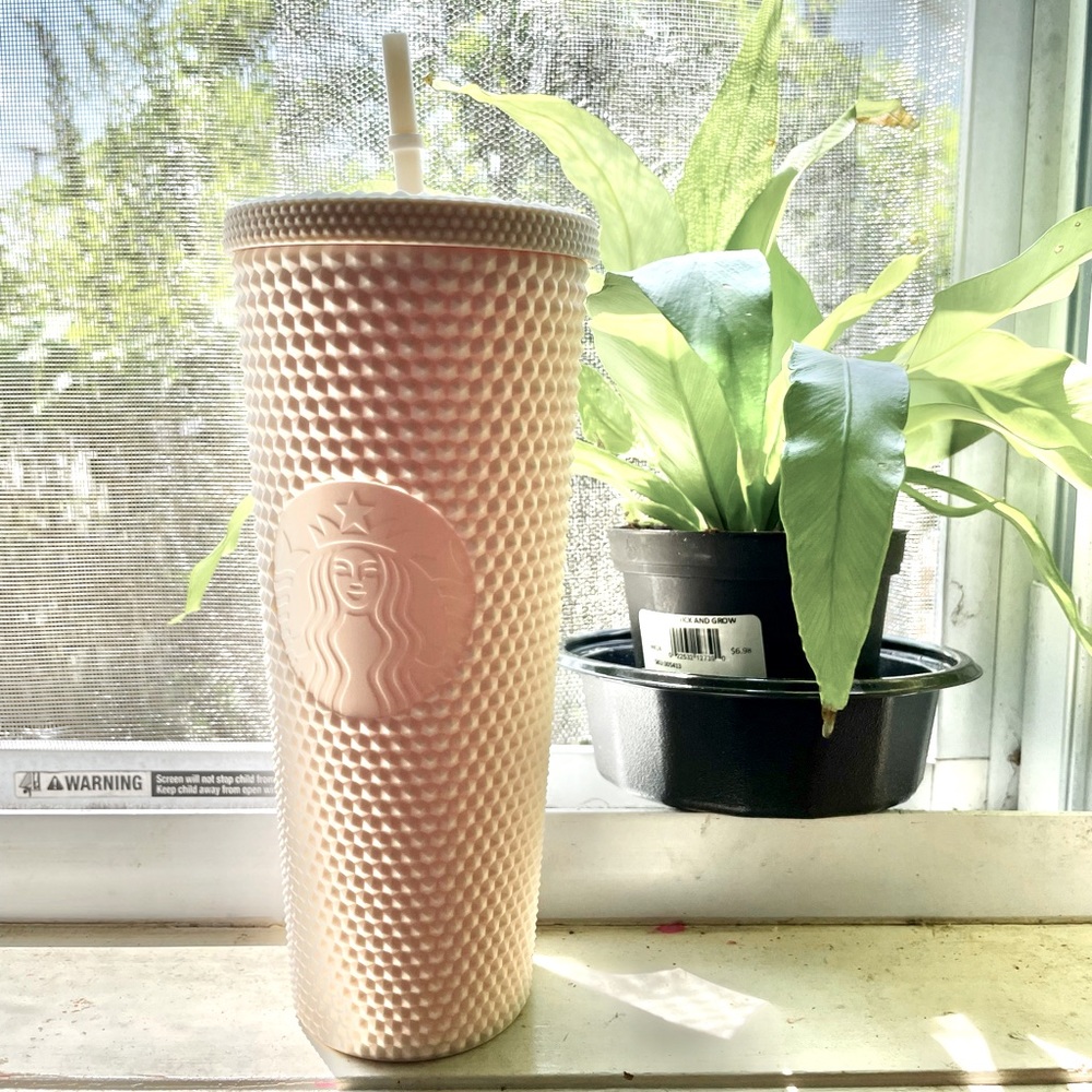 White Matte Studded Starbuck Tumbler (Venti)